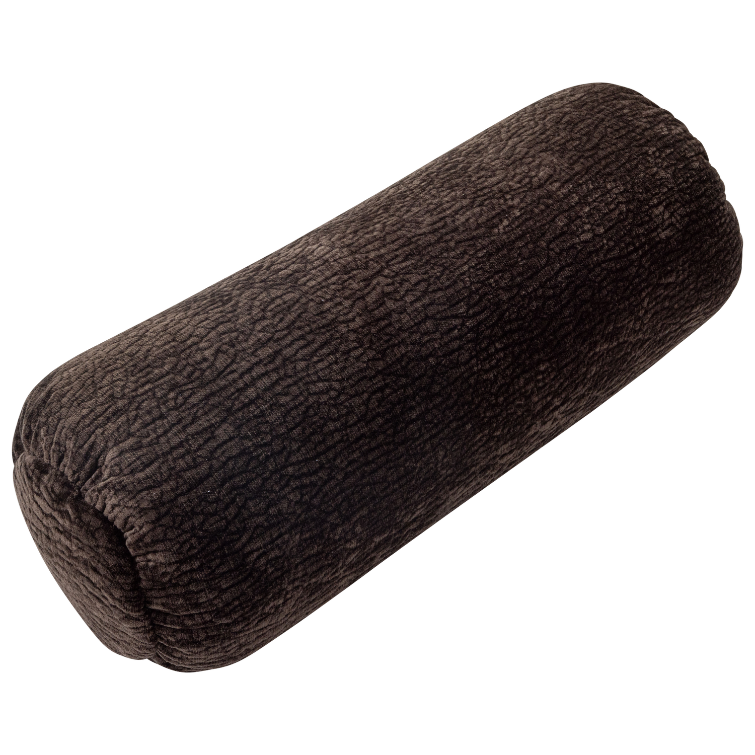 BAGGY ROLKUSSEN 50xO23CM 3D CHENILLE DONKERBRUIN
