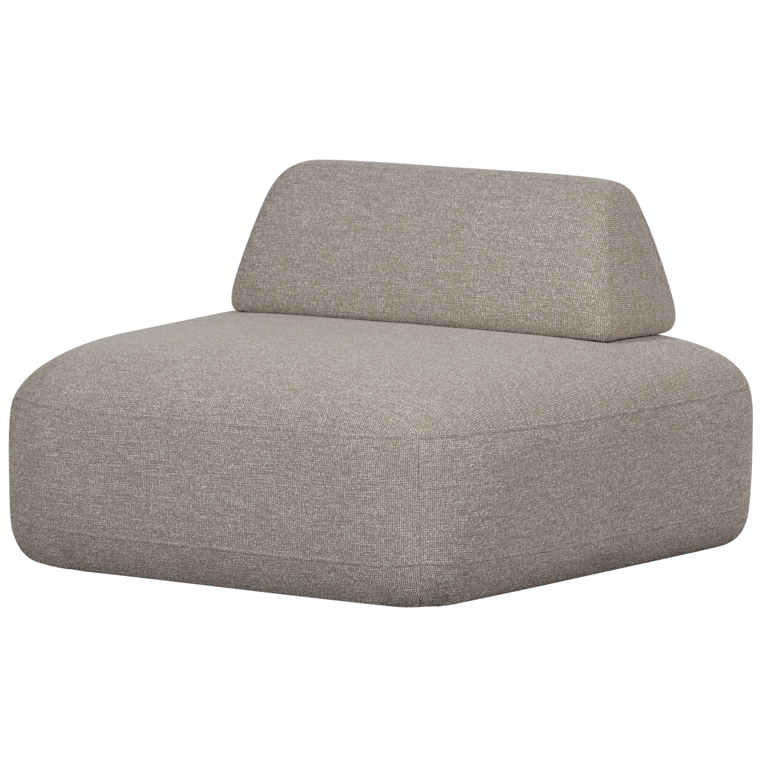 STERCK FAUTEUIL MET VERPLAATSBARE RUGLEUNING NATUREL
