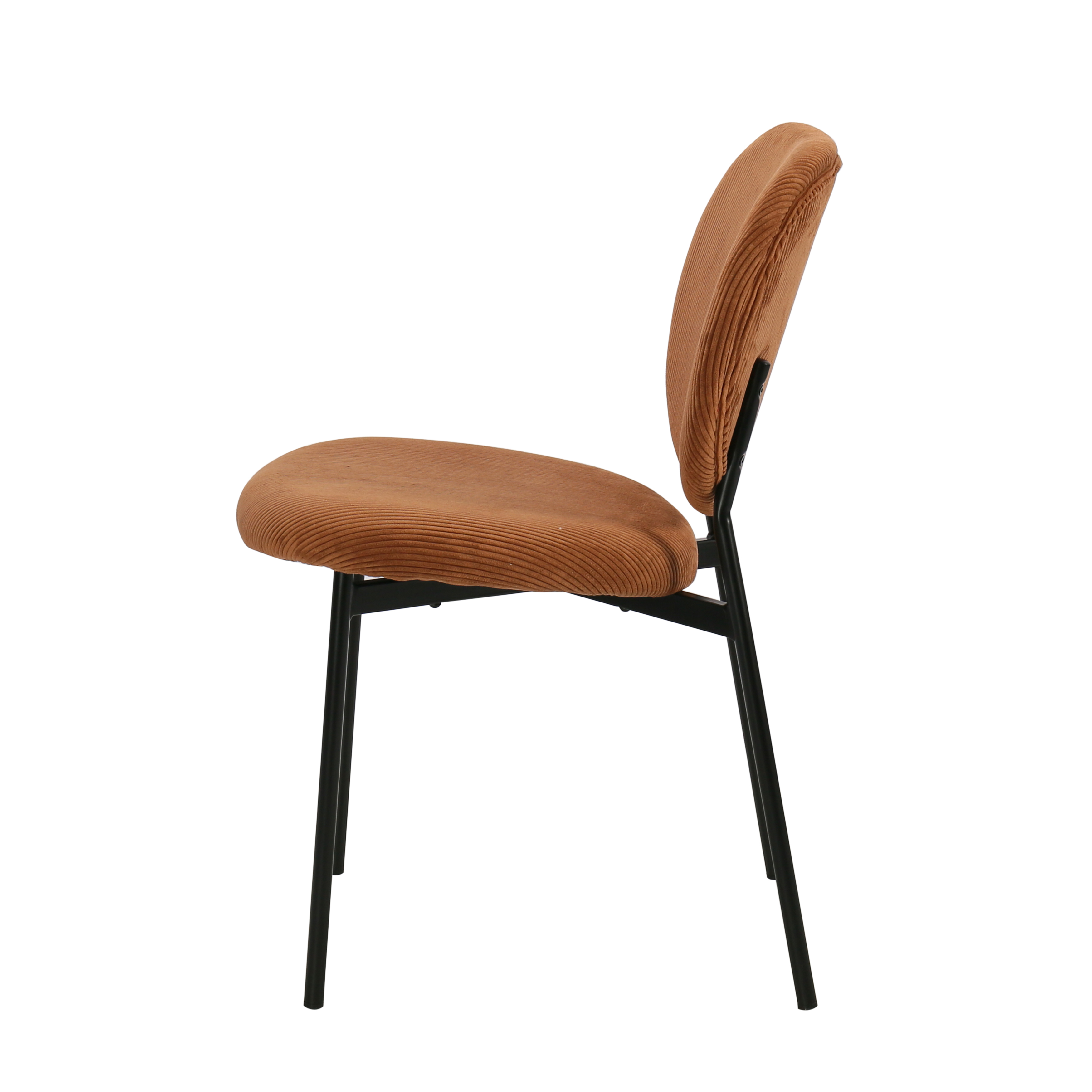 Showroommodel, zelf afhalen! Eetkamerstoel Astor Rib Cognac