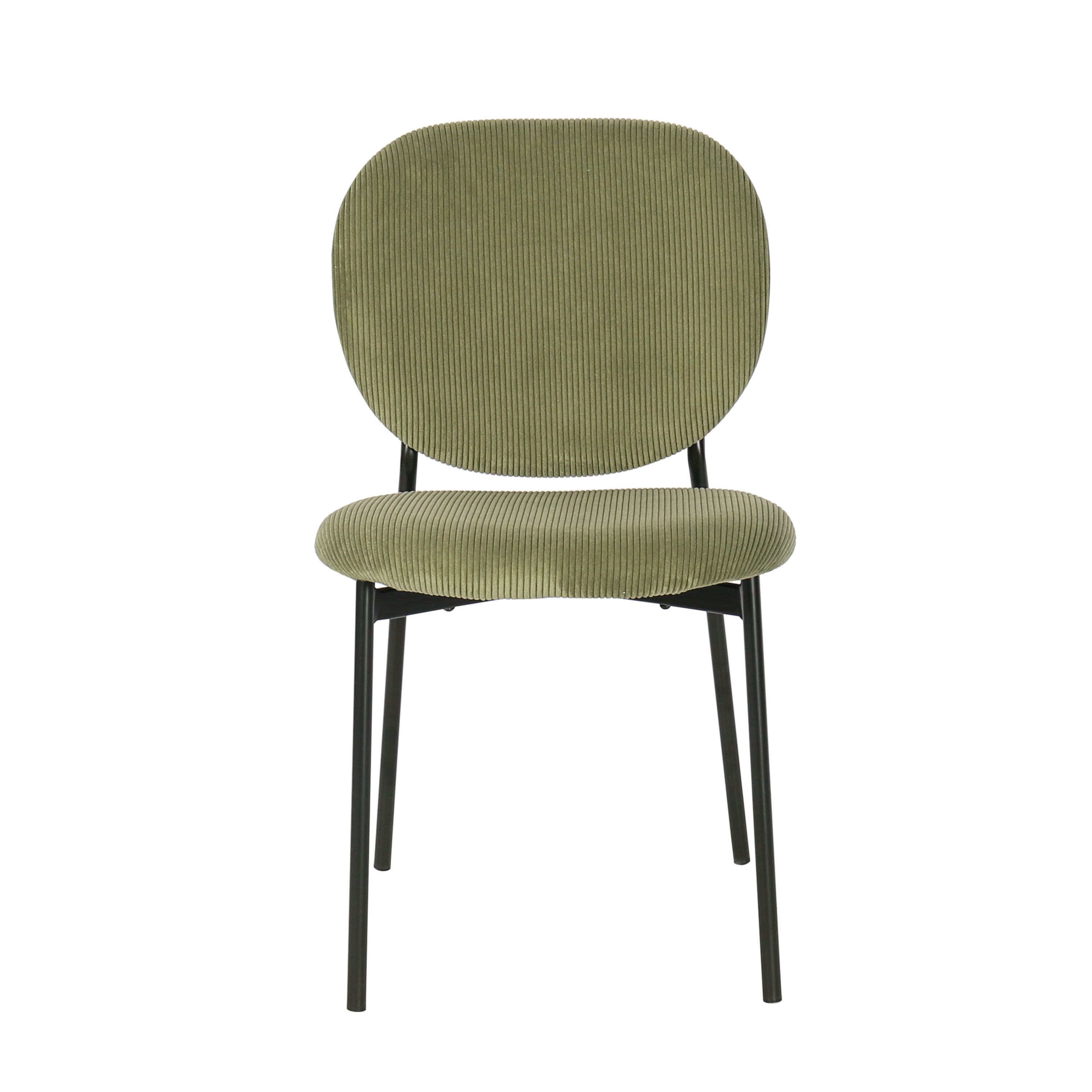 Showroommodel, zelf afhalen! Eetkamerstoel Astor Rib Groen