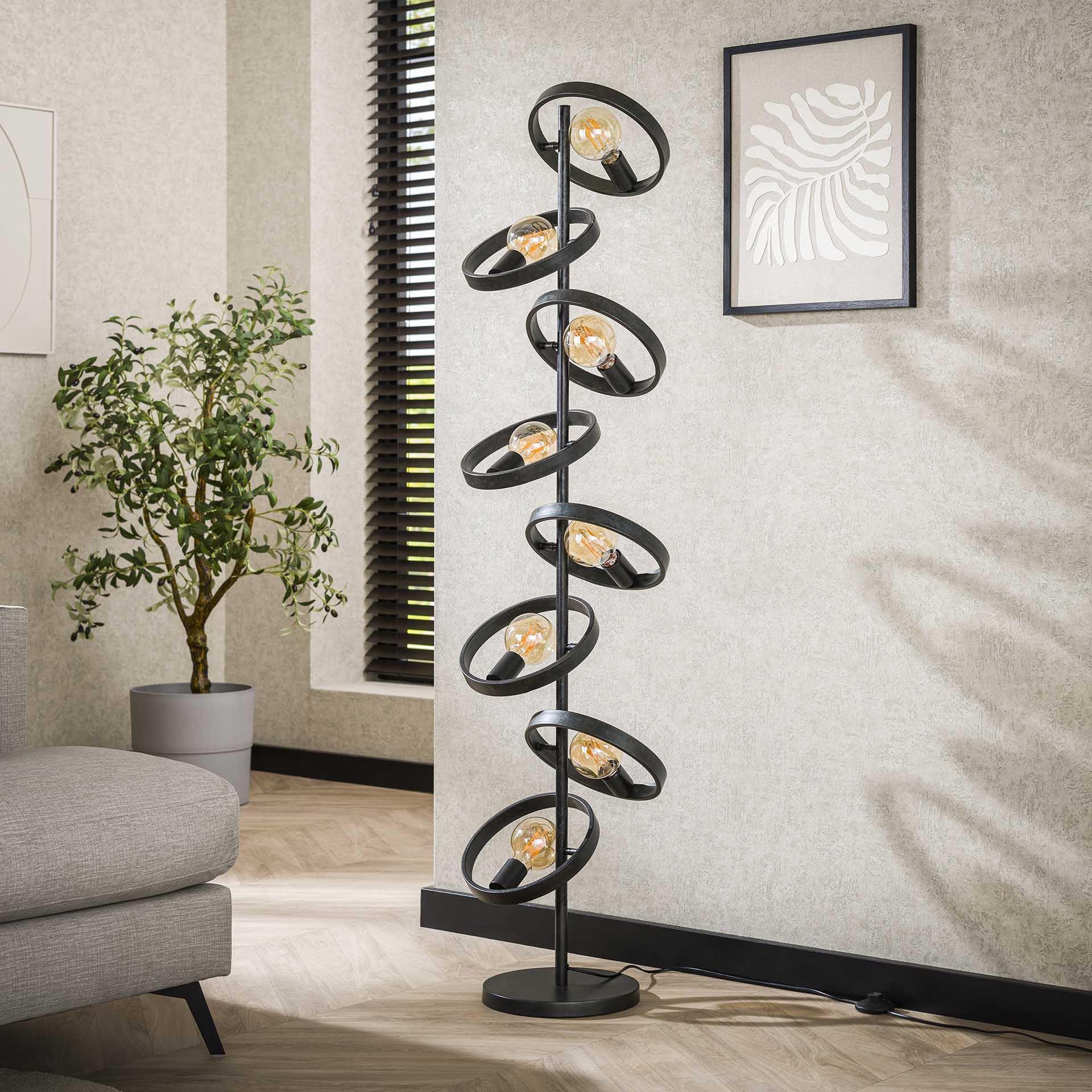 Vloerlamp 8L hover / Charcoal