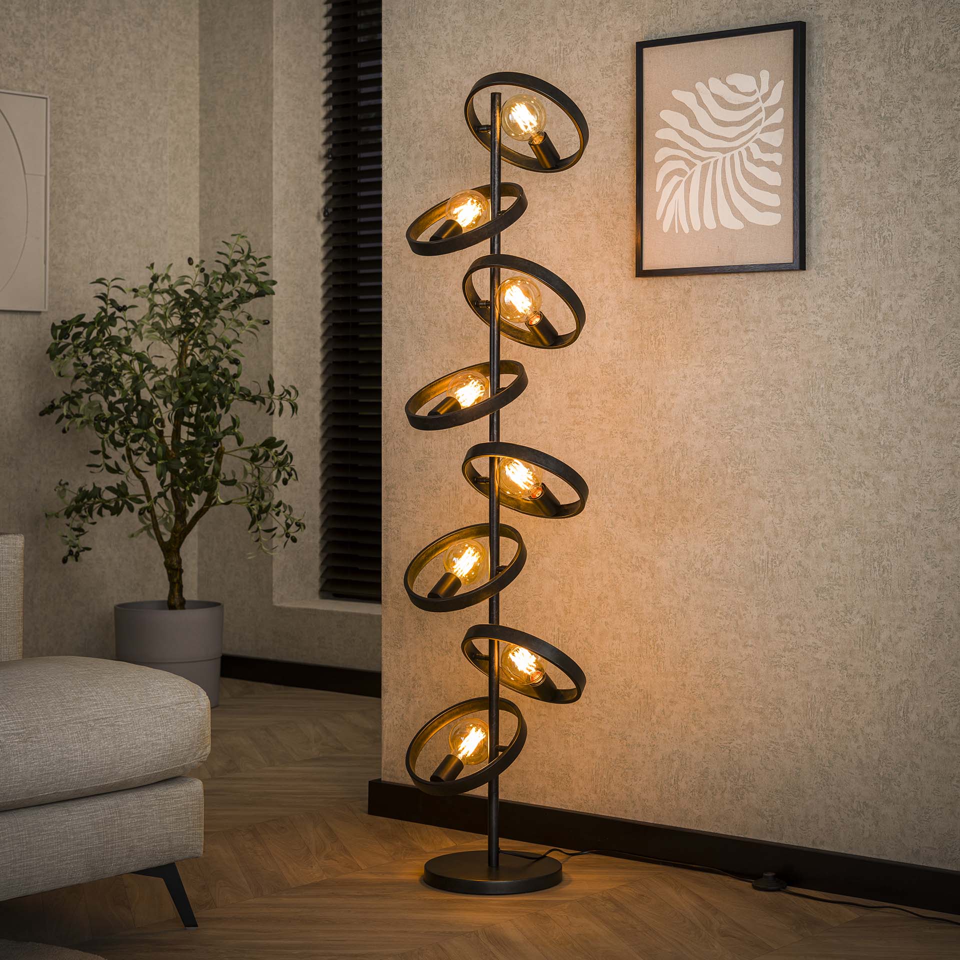 Vloerlamp 8L hover / Charcoal
