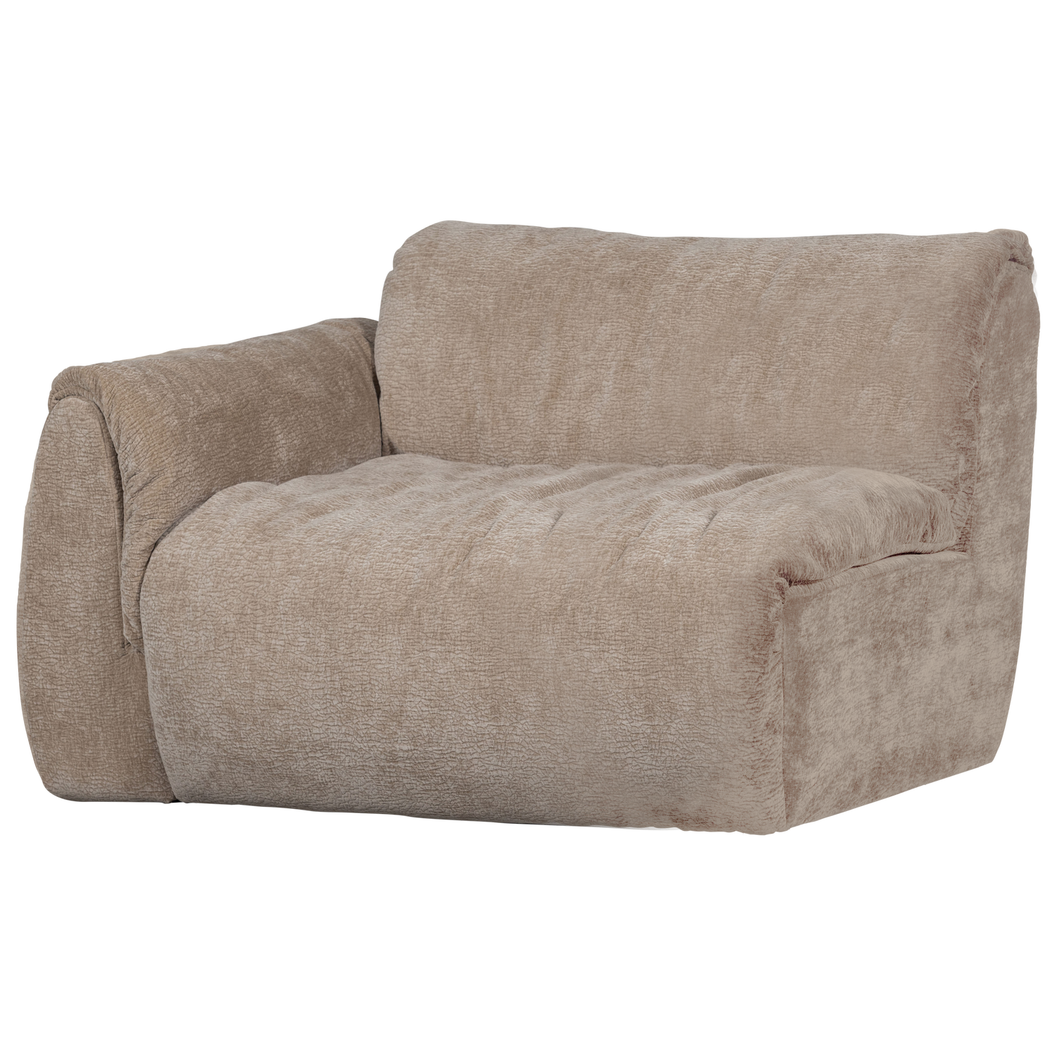 BAGGY 1-ZITS MET ARM LINKS 3D CHENILLE ZAND