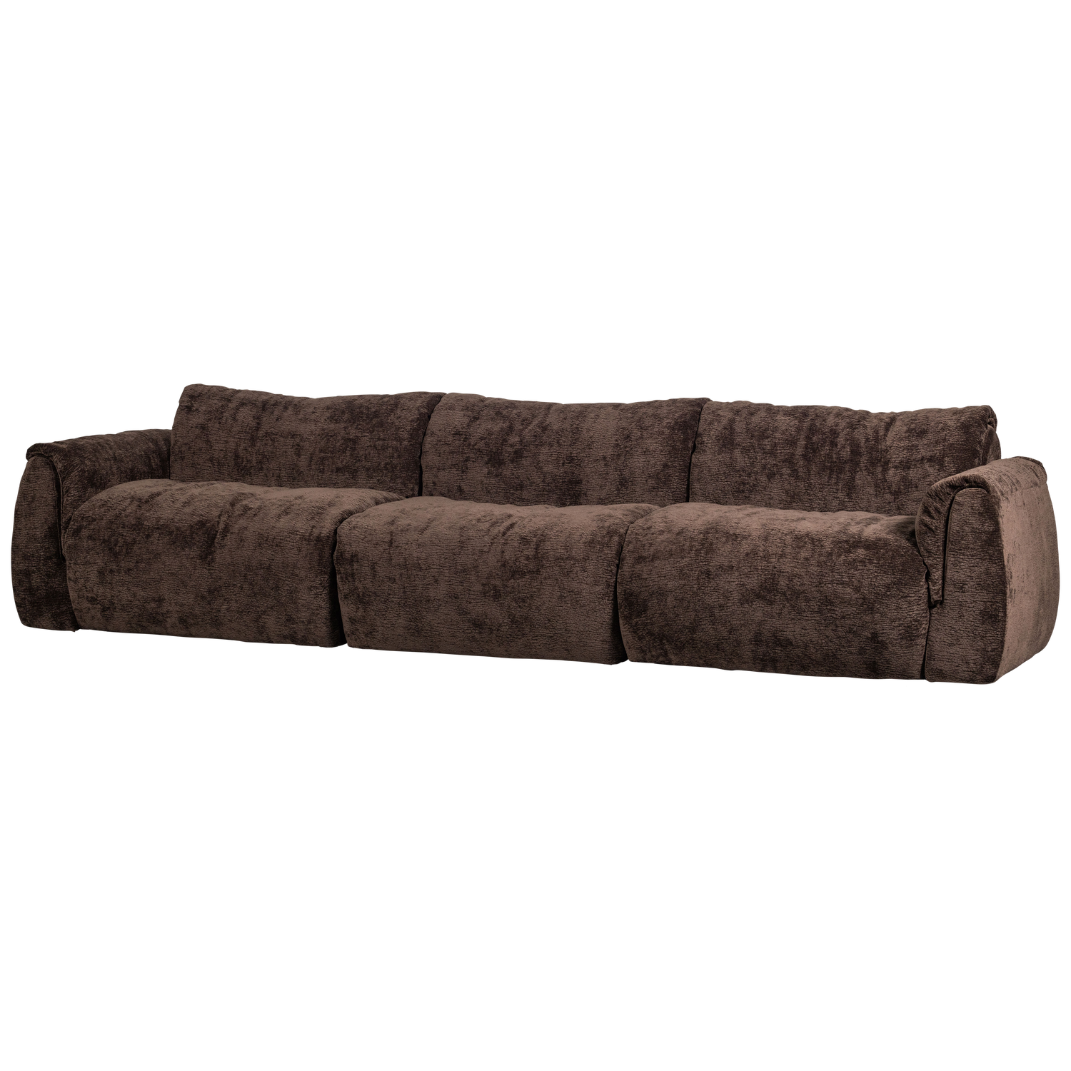 BAGGY 3-ZITS BANK 3D CHENILLE DONKERBRUIN