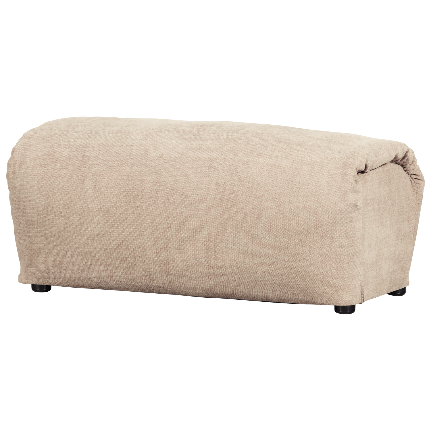 BAGGY HOCKER GEWEVEN CHENILLE ZAND