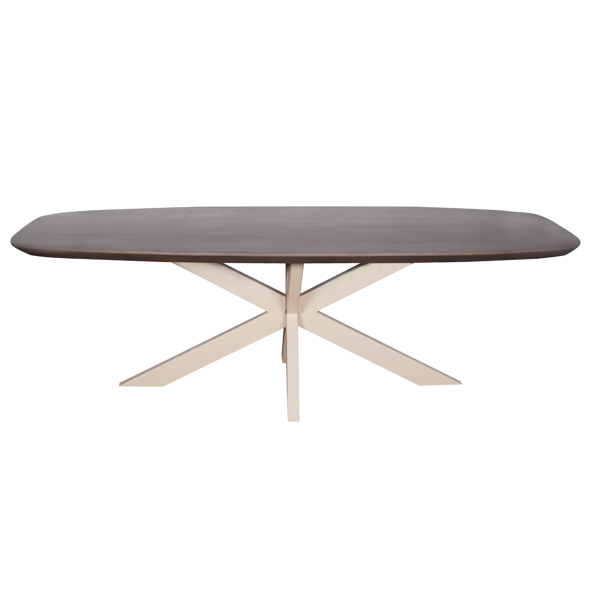 Eettafel Madison Walnut | 280 cm | Deens Ovaal | Poot Sand