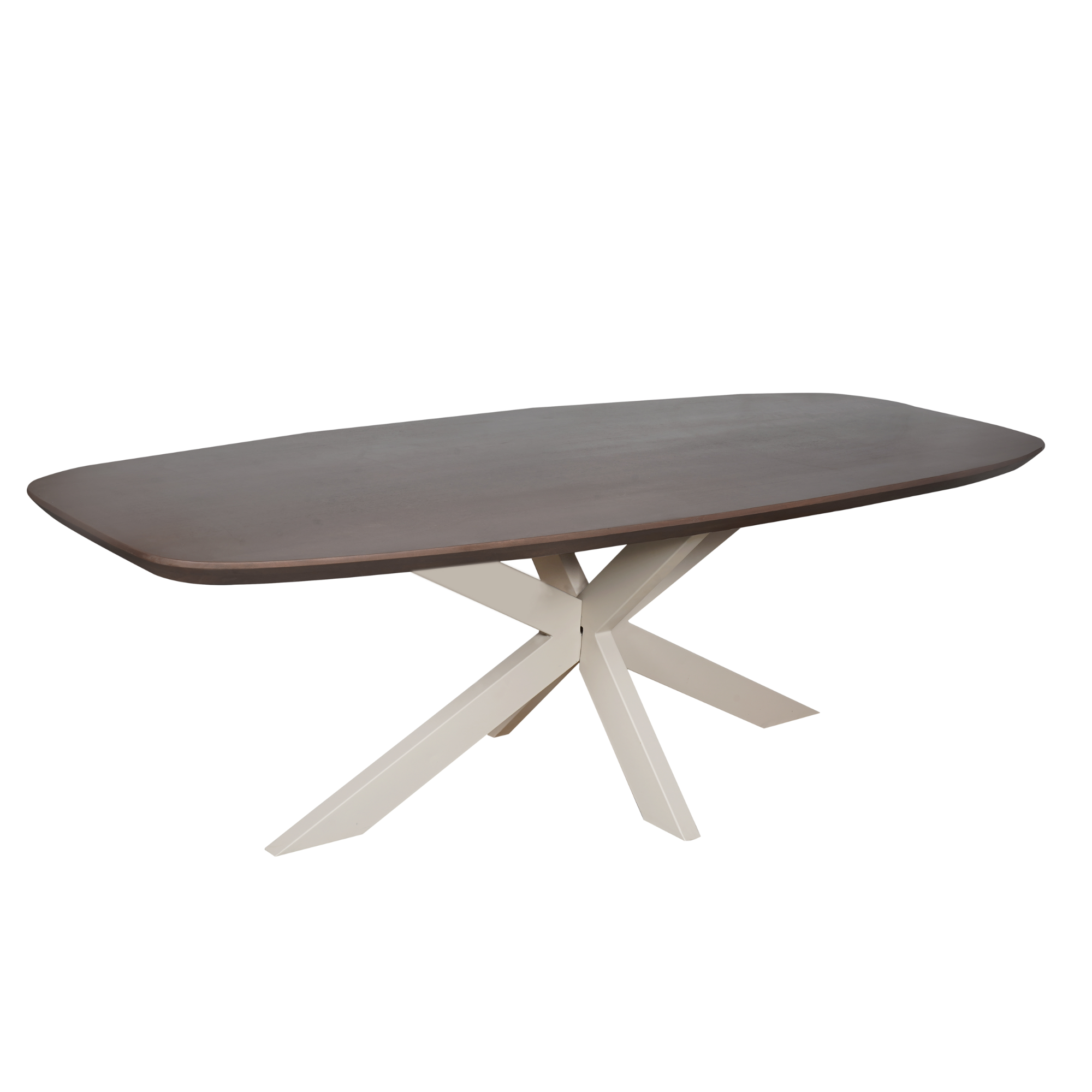 Eettafel Madison Walnut | 280 cm | Deens Ovaal | Poot Sand
