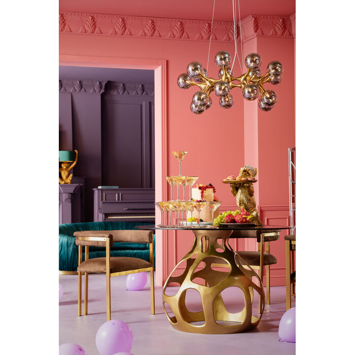 Eettafel Volcano Ø120cm goud