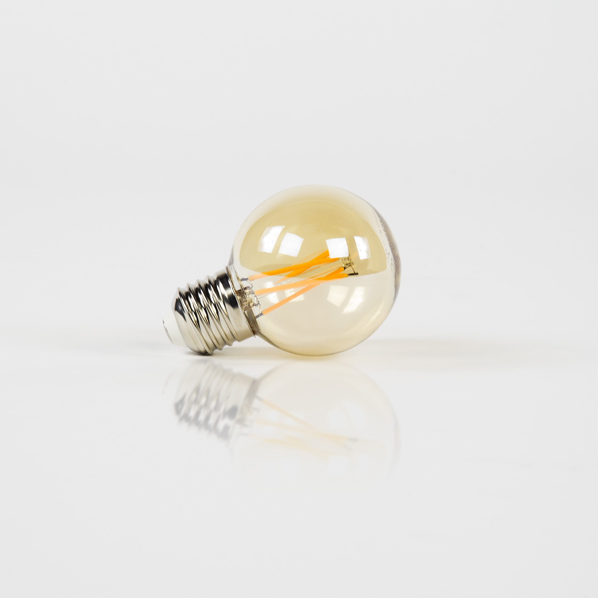 Lichtbron LED [G60] filament bol 6 / Amberkleurig glas