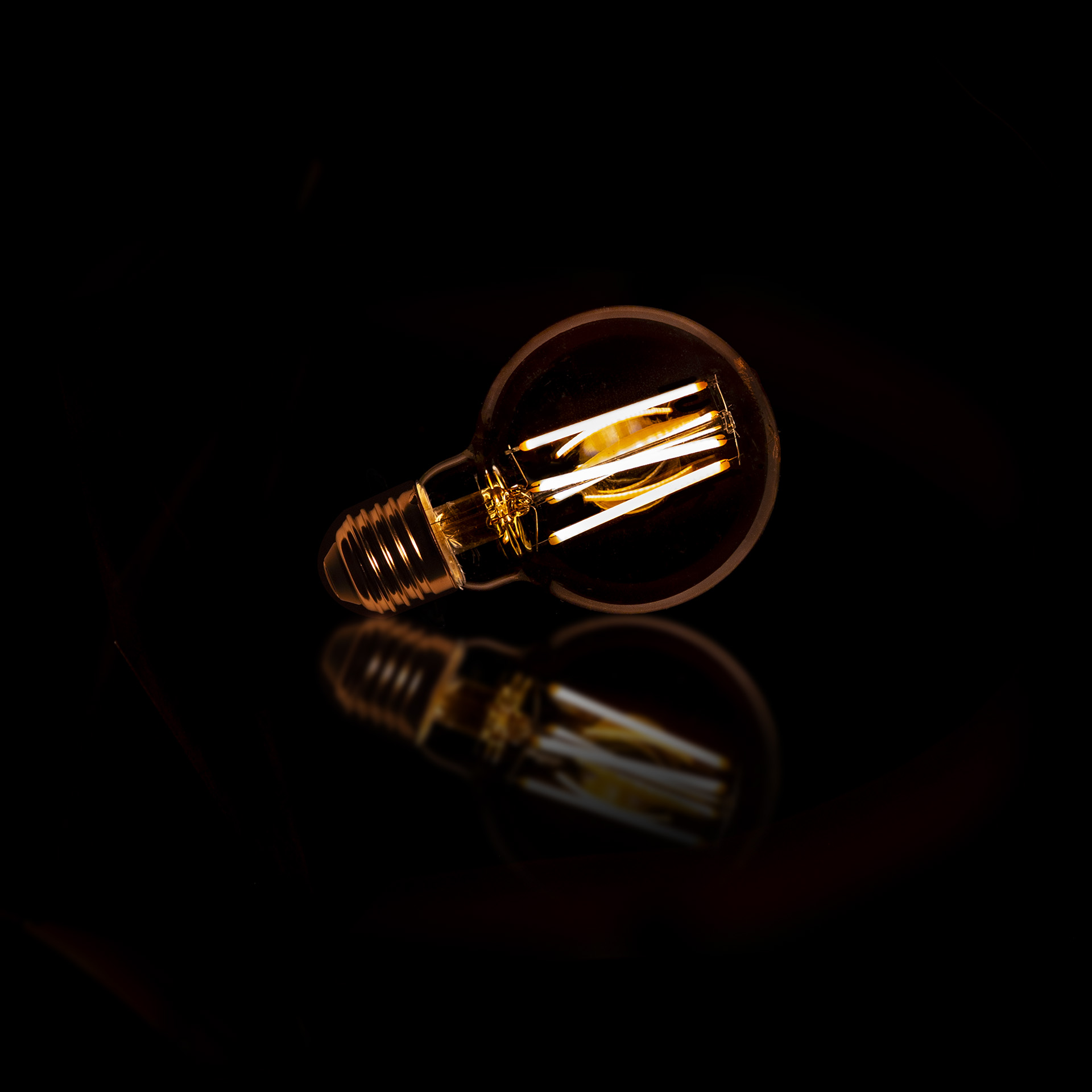 Lichtbron LED [G70] filament bol 7 / Amberkleurig glas