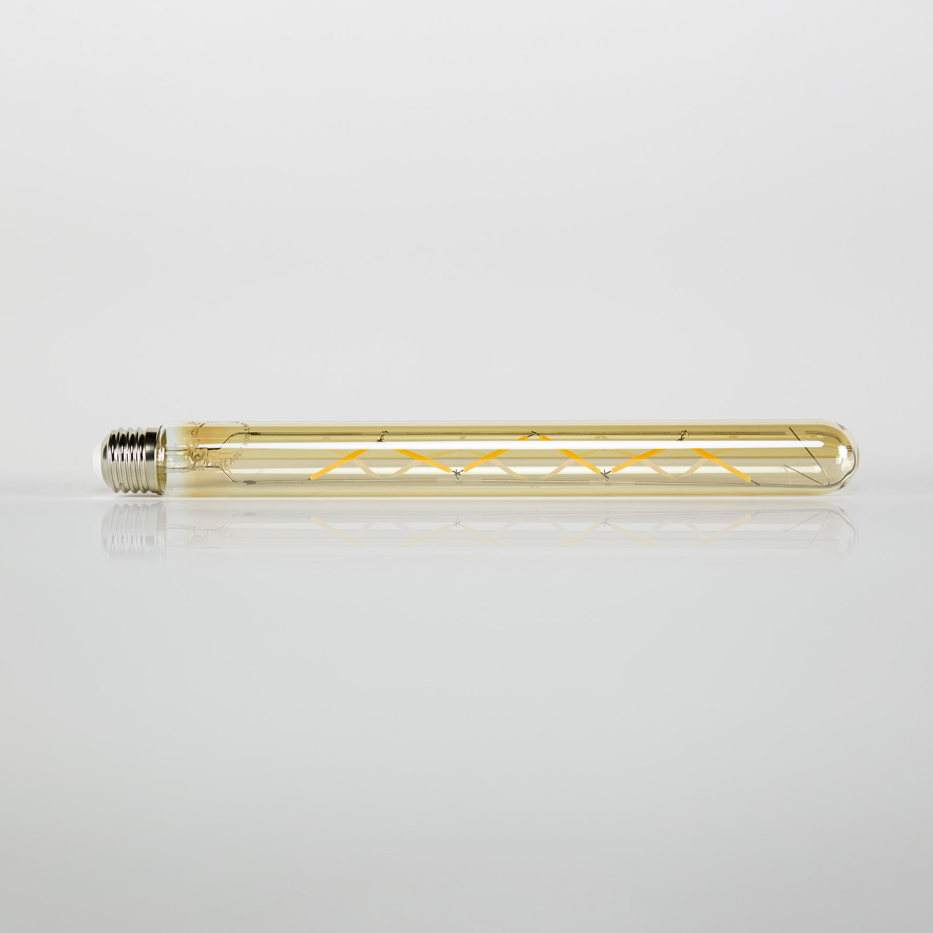 Lichtbron LED [T32-L300] filament buis 30 cm - E27 4W 2100K 280lm dimbaar / Amberkleurig glas
