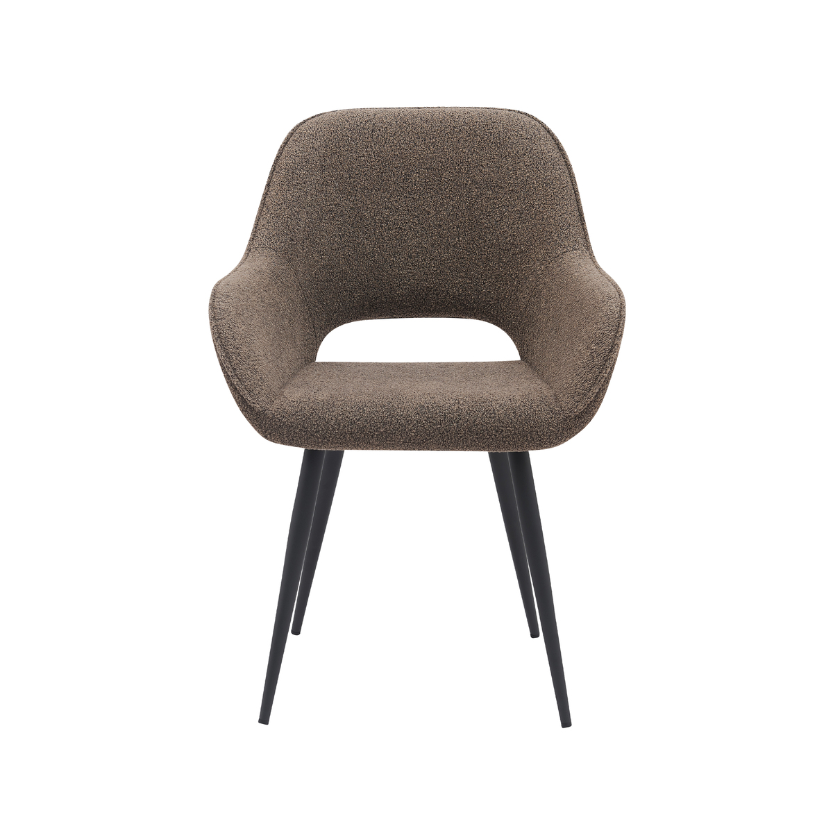 Set V 2 - Eetkamerstoel Fer - Bruin - Boucle