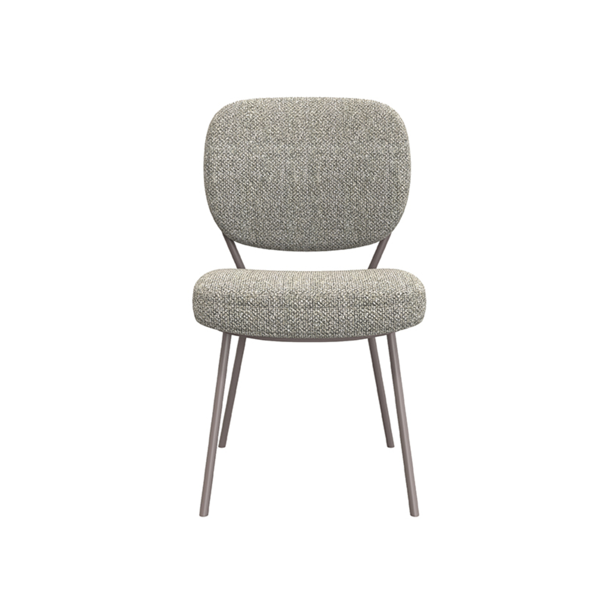 Set V 2 - Eetkamerstoel Singapore - Truffel grijs - Boucle