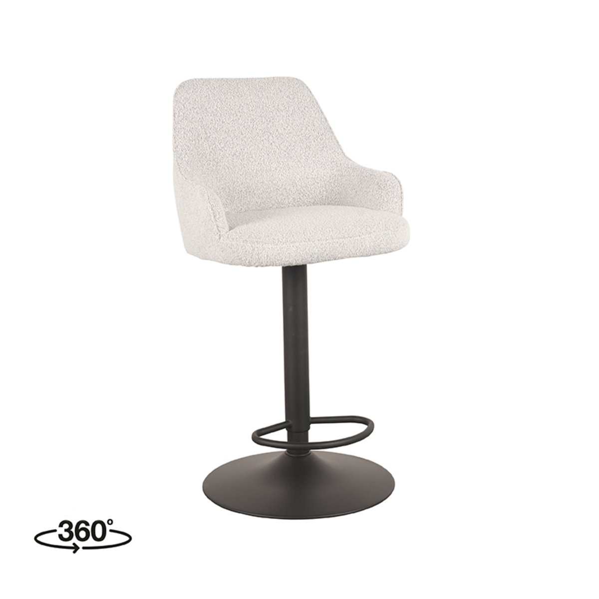 Showroommodel, zelf afhalen! Barkruk Fender - Champagne Touch - Boucle