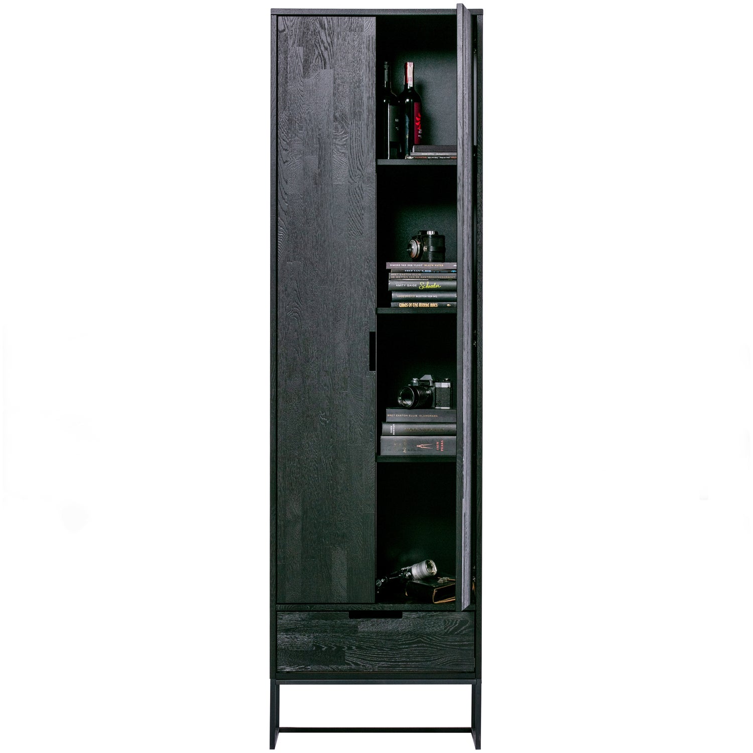 Showroommodel, zelf afhalen! Silas Hoge Kast Essen Blacknight [fsc]