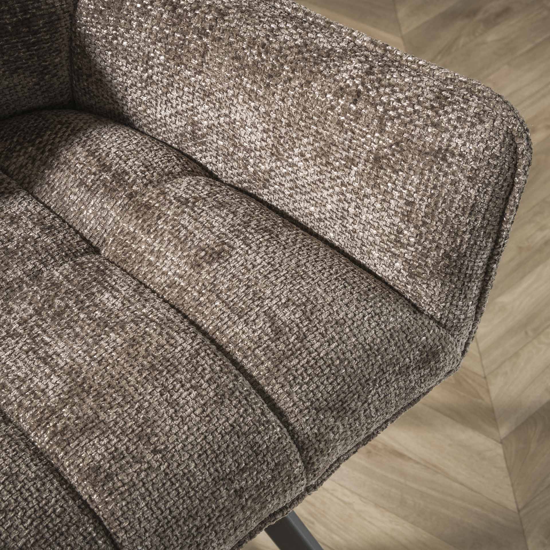 Barstoel raster draaibaar. VPE2 / Rich taupe