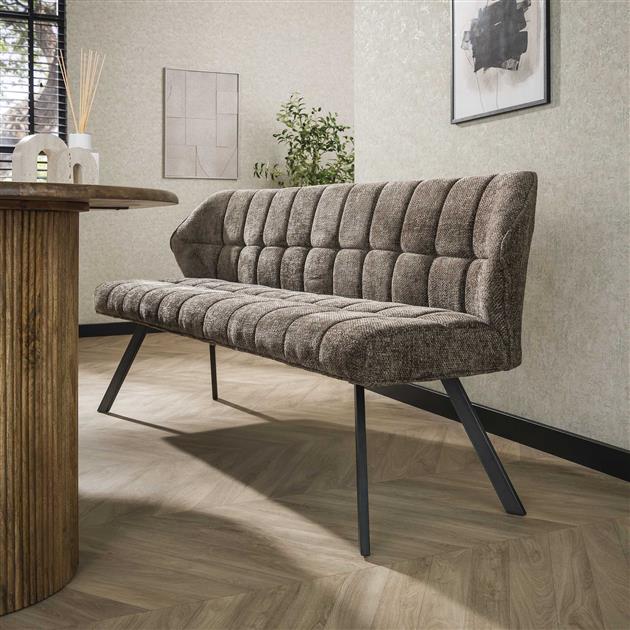 Eetkamerbank raster / Rich taupe
