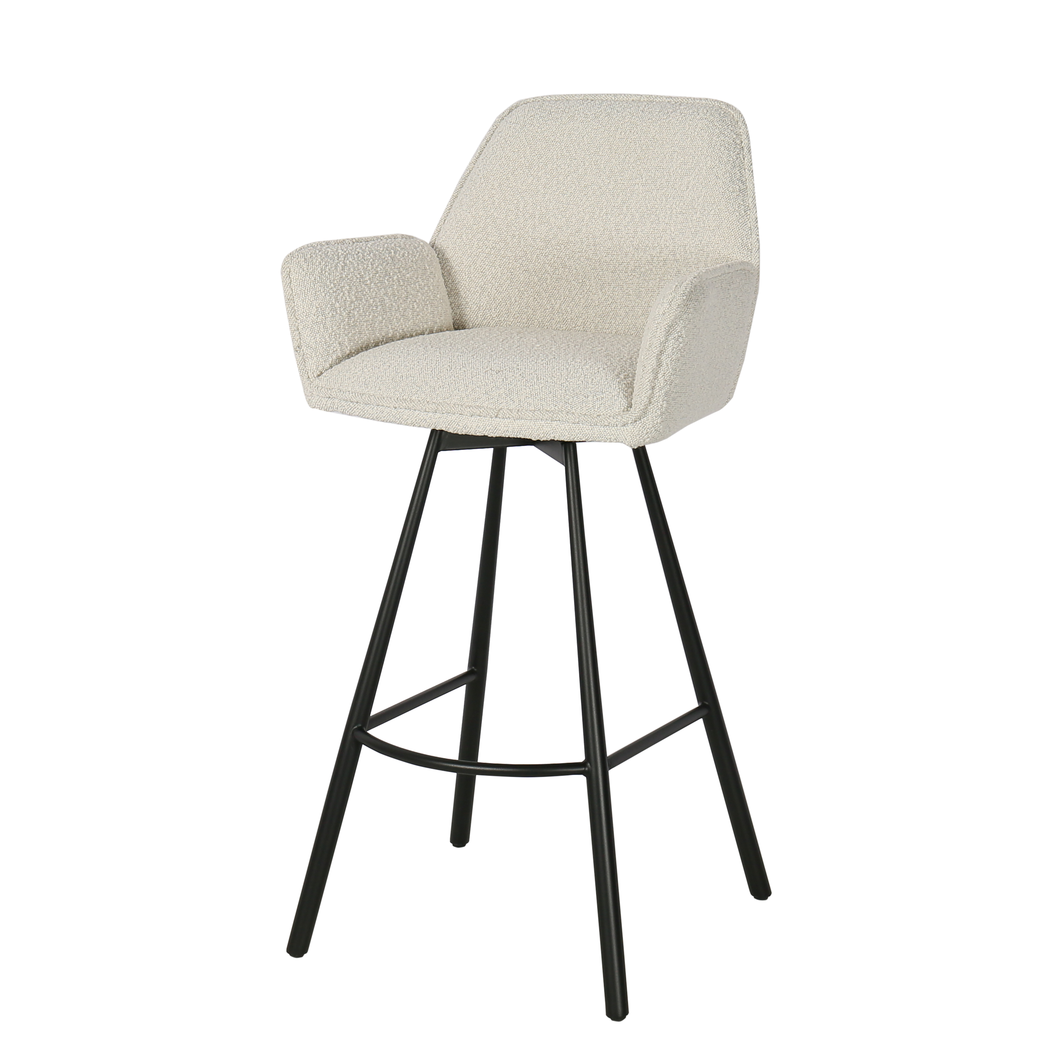 Showroommodel, zelf afhalen! Barkruk Corine High Bouclé Beige