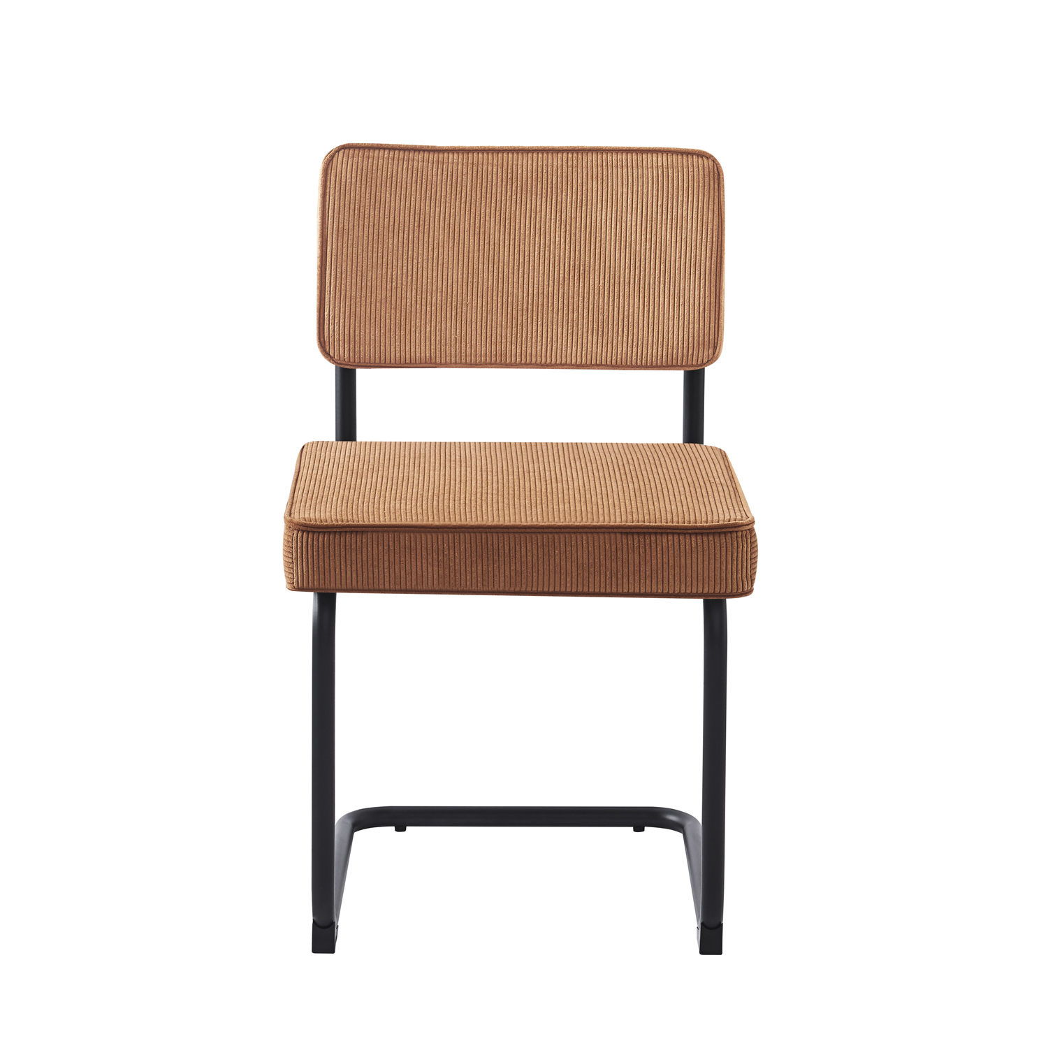 Showroommodel, zelf afhalen! Eetkamerstoel Bauhaus Rib Cognac