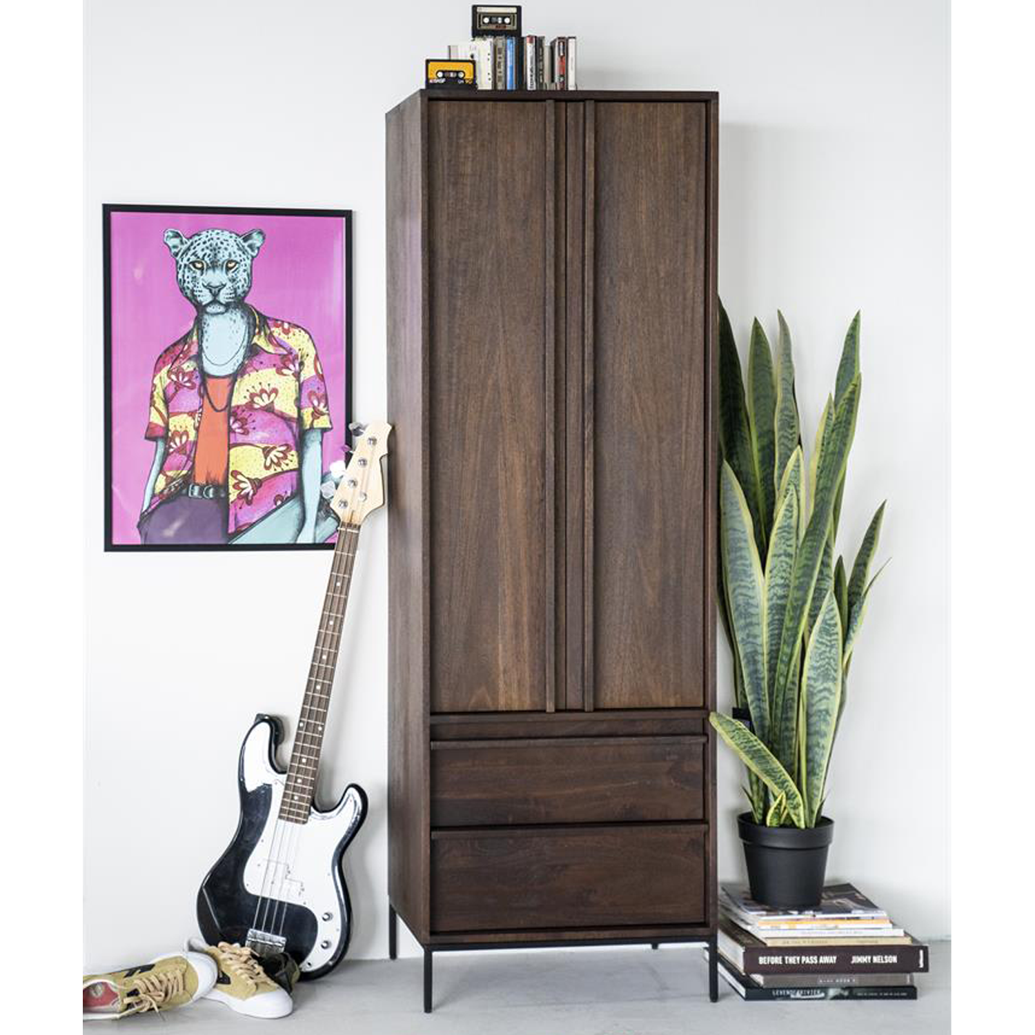 Showroommodel, zelf afhalen!  Kabinet Jimmy - 2drs. 2 laden