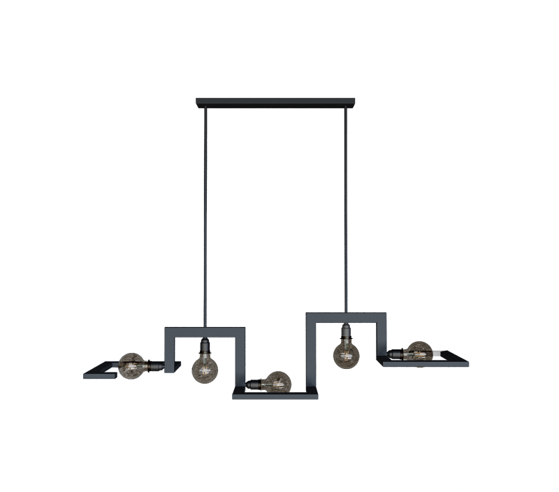 Tortona Hanglamp 5 lichts - 150cm