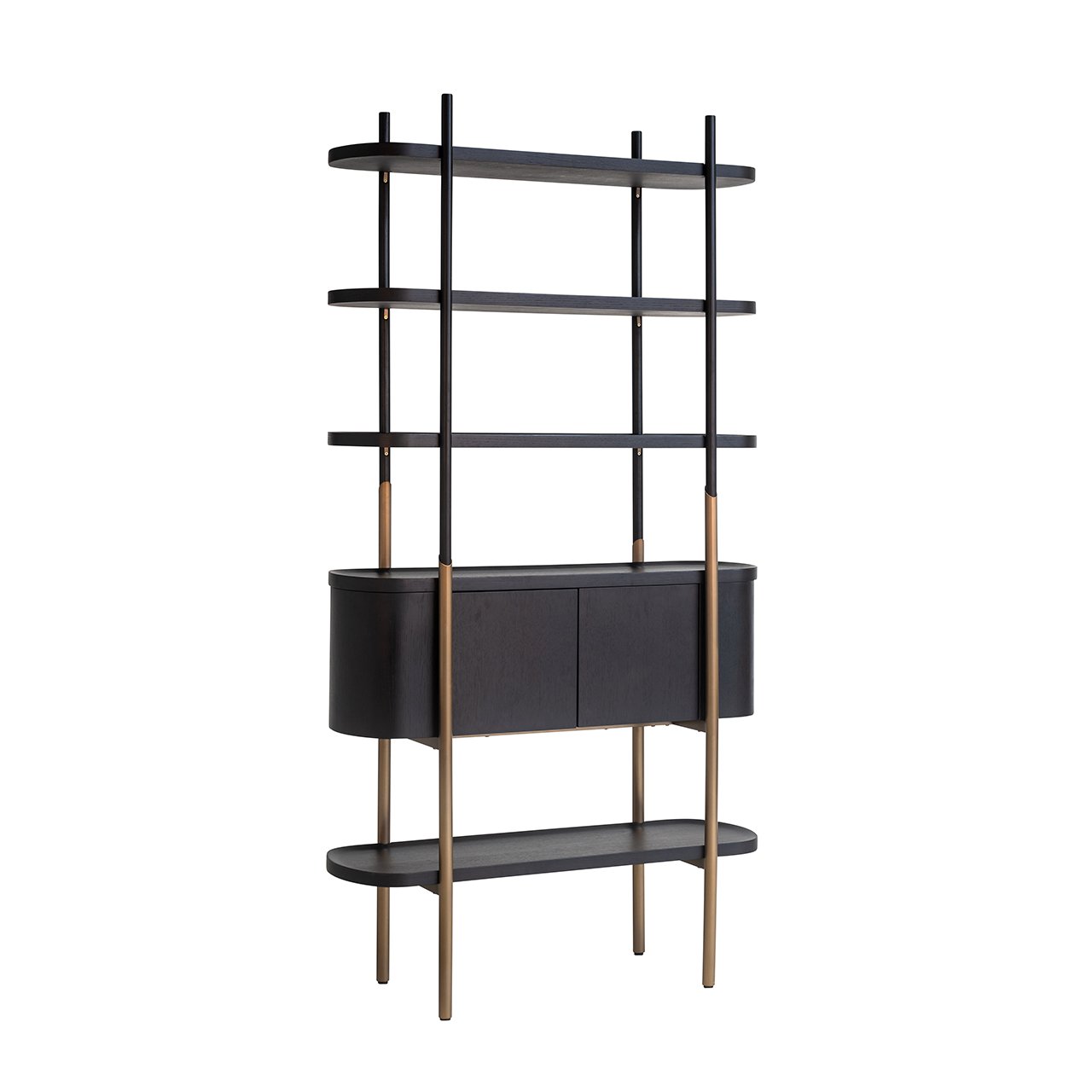 Wandkast Jameson 2-deuren 4-planken (Charcoal)