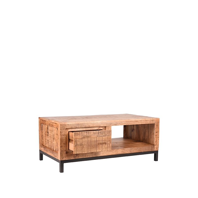 Salontafel Ghent - Rough - Mangohout - 110x60 cm