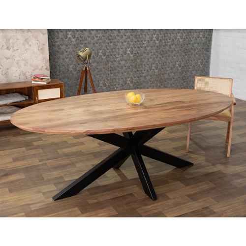 Showroommodel, zelf afhalen! Eettafel Odin Ovaal 180 Acacia