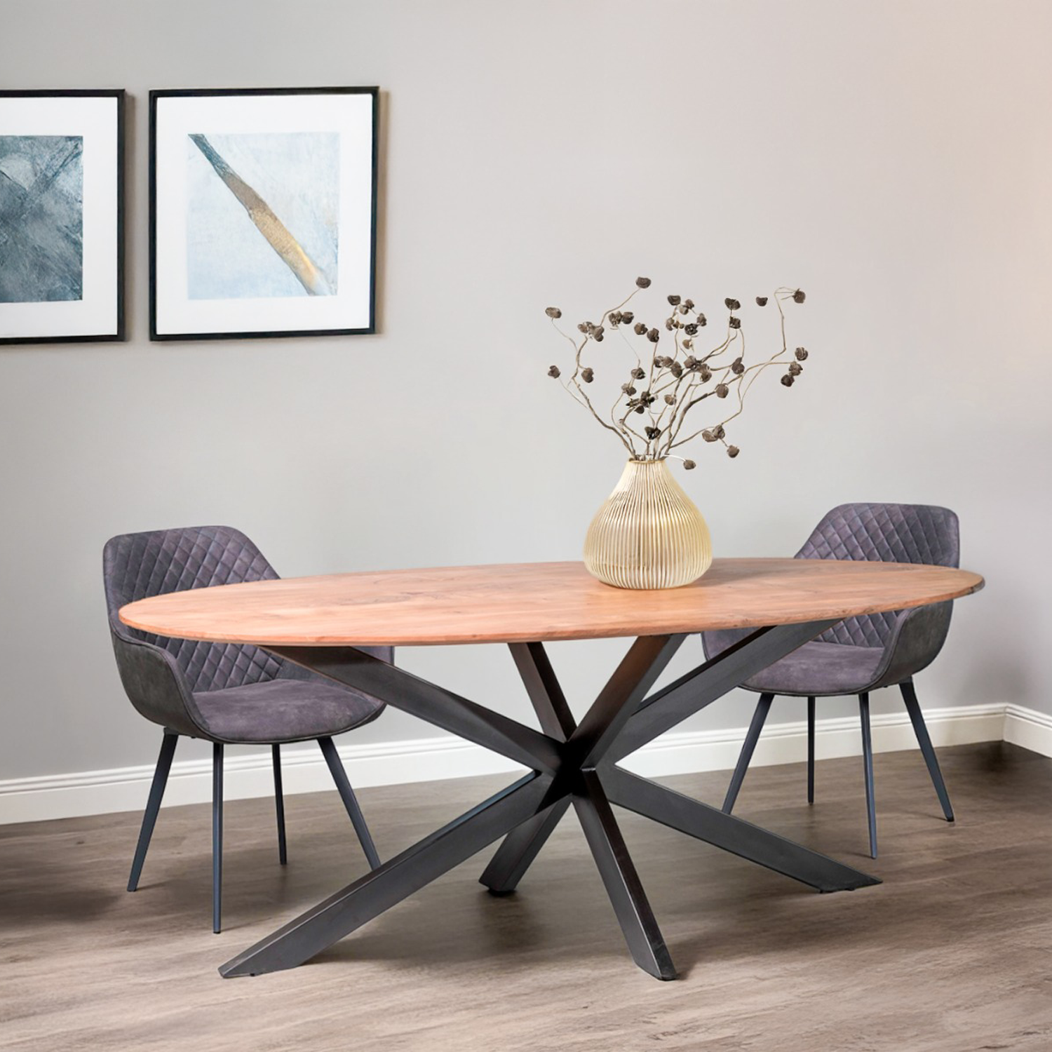Eettafel Oslo Ovaal Acacia 180