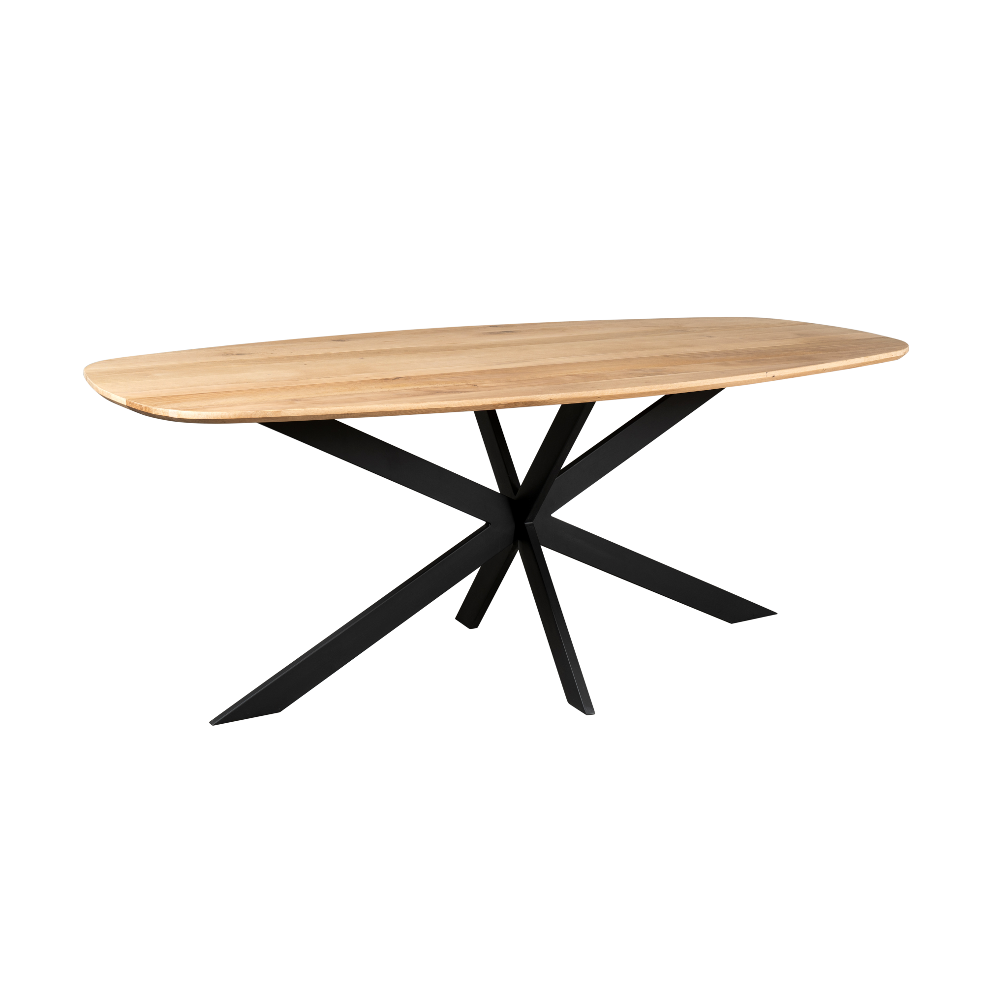 Eiken eettafel Ferris | Deens Ovaal 200 cm | Naturel