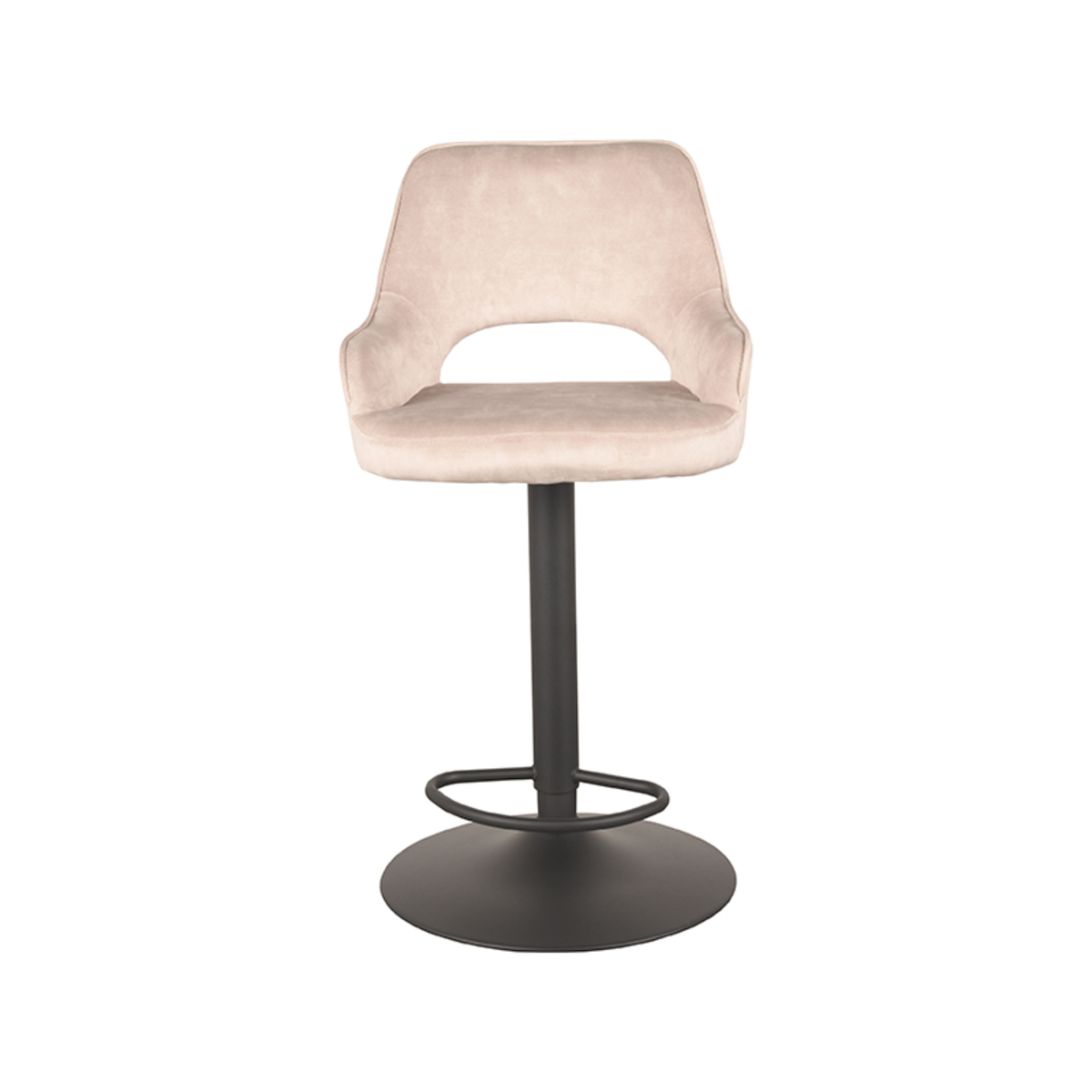 Showroommodel, zelf afhalen! Barkruk Fer - Naturel - Velours