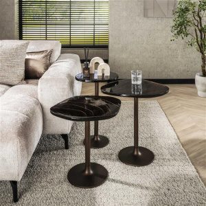 Bijzettafel Eclipse L / Koper antiek finish