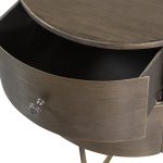 GLOSSY ROND KASTJE METAAL ANTIQUE BRASS