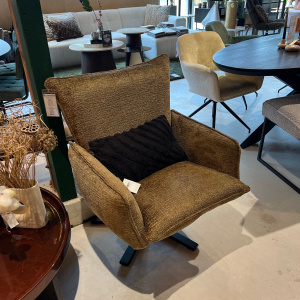 Showroommodel, zelf afhalen! Fauteuil Dunja Brass