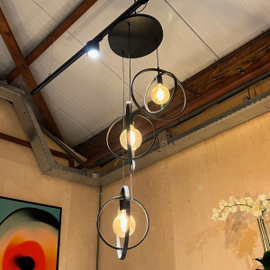 Showroommodel, zelf afhalen! Hanglamp 3L Turn around getrapt / Charcoal