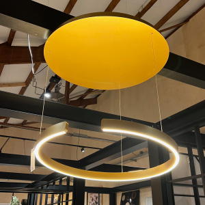 Showroommodel, zelf afhalen! Hanglamp Circle 80cm Goud