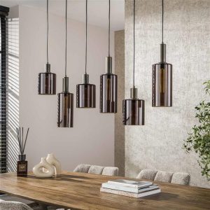 Hanglamp Sepiora 6-lichts / Sienna brown