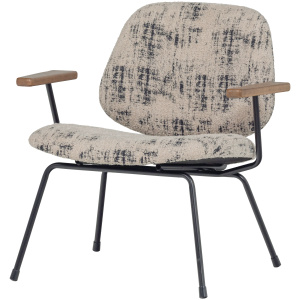 AURE FAUTEUIL CHENILLE BEIGE/ZWART