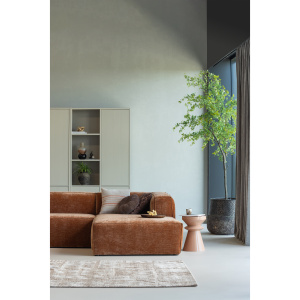 AZIZ KUSSENS VELVET BRUIN/NATUREL - SET VAN 3
