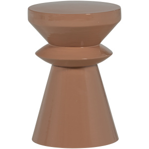 FEDDE BIJZETTAFEL METAAL OUD ROZE