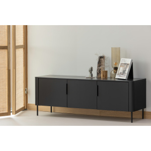 GUNNAR TV MEUBEL 154 CM GRENEN MATZWART [fsc]