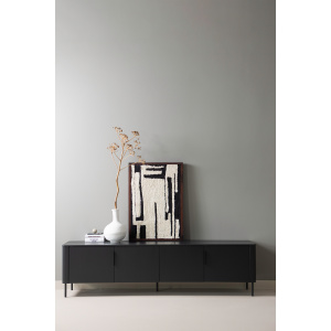 GUNNAR TV MEUBEL 200 CM GRENEN MATZWART [fsc]