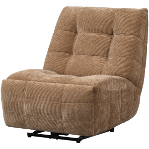 HEIN RELAXFAUTEUIL ELEKTRISCH GEWEVEN RIB LICHTBRUIN