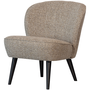 SARA FAUTEUIL GEWEVEN STOF NATUREL MELANGE