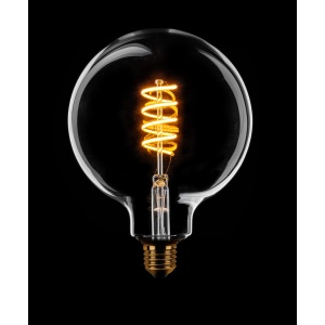 Globe 125mm Filament spiraal LED 7w E27 240v 1800K 3 stappen dimbaar helder