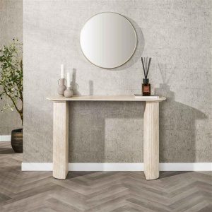 Hal/-kaptafel Romano Arch / Keramiek travertine