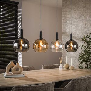 Hanglamp Sfera tricolore 4-lichts / Artic zwart