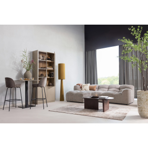 LOFT VLOERLAMP XL METAAL/BOUCLE TAPENADE 187xO35CM
