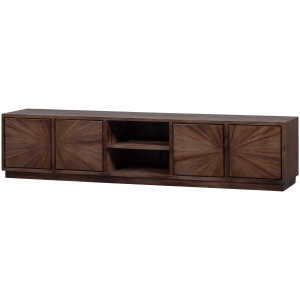 SUN TV MEUBEL MET OPEN VAK RECYCLED TEAK BRUIN