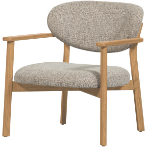 UDAR FAUTEUIL NATUREL MET HOUTEN FRAME NATUREL